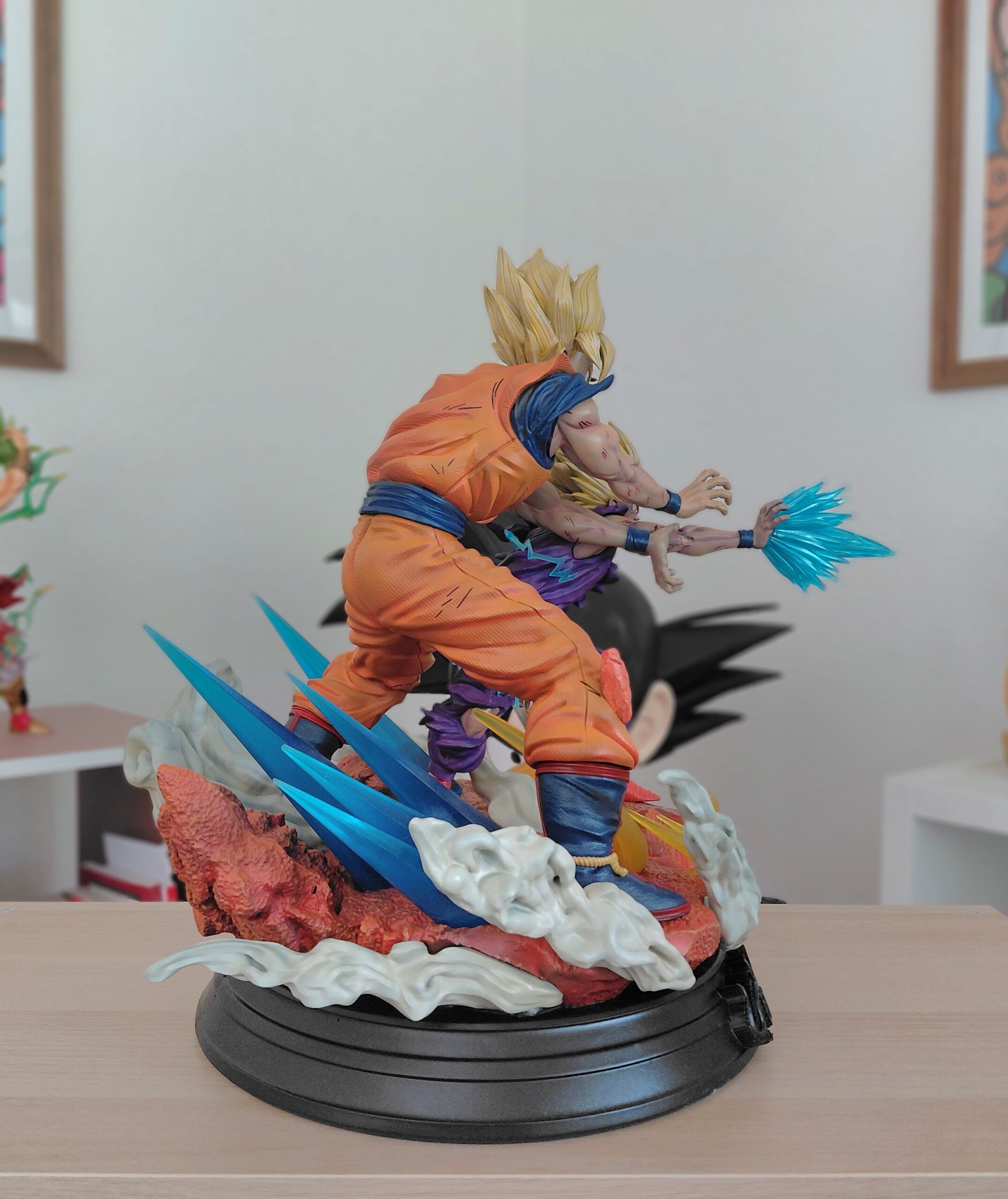 Statue Son Goku & Son Gohan – Dragon Ball Z (Échelle 1/4) en résine – Master Piece Collection