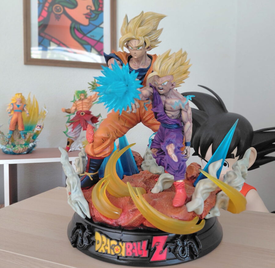Son Goku & Son Gohan – Dragon Ball Z (Échelle 1/4) en résine – Master Piece Collection